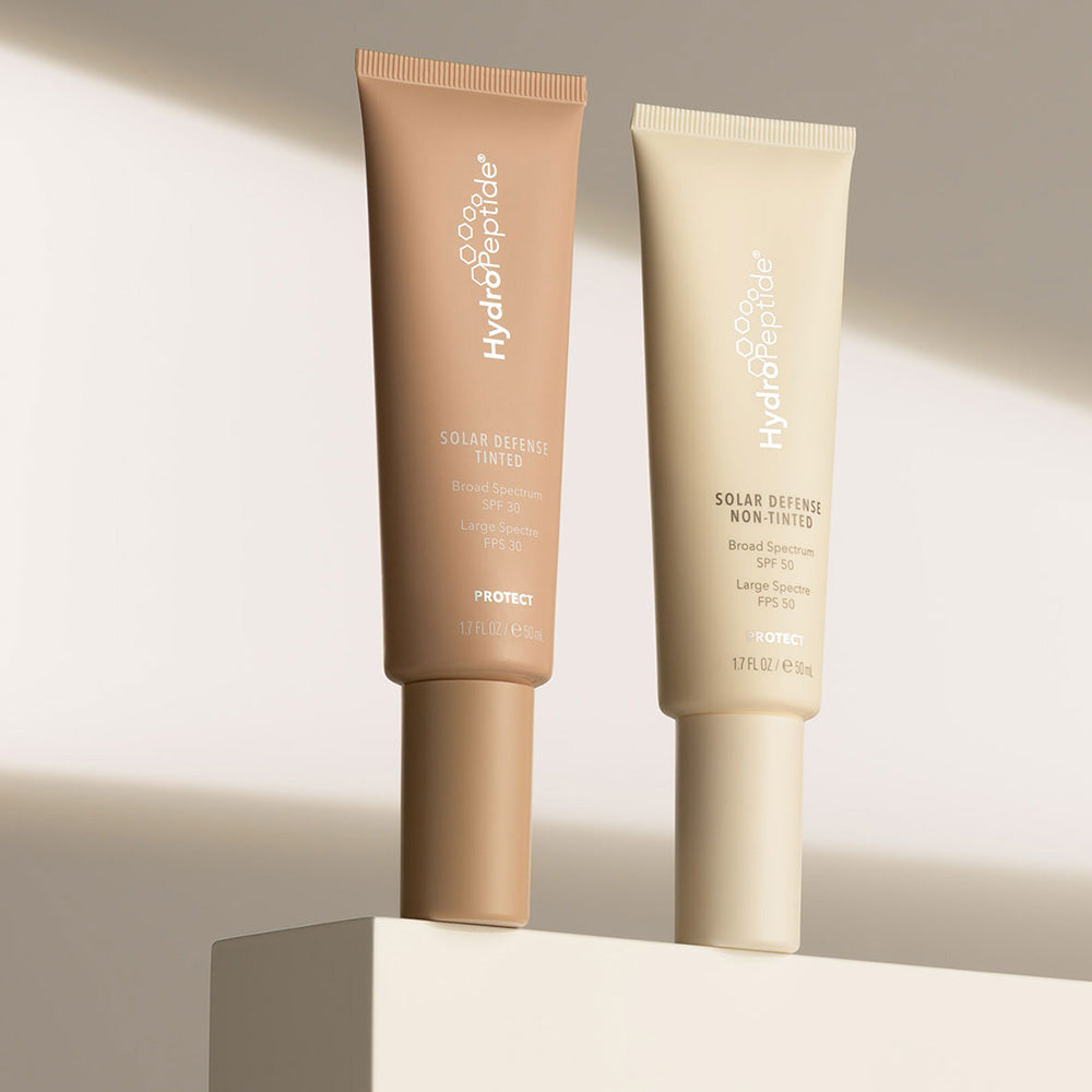 HydroPeptide Solar Defense Non-Tinted SPF 50 and Solar Defense Tinted SPF 30 