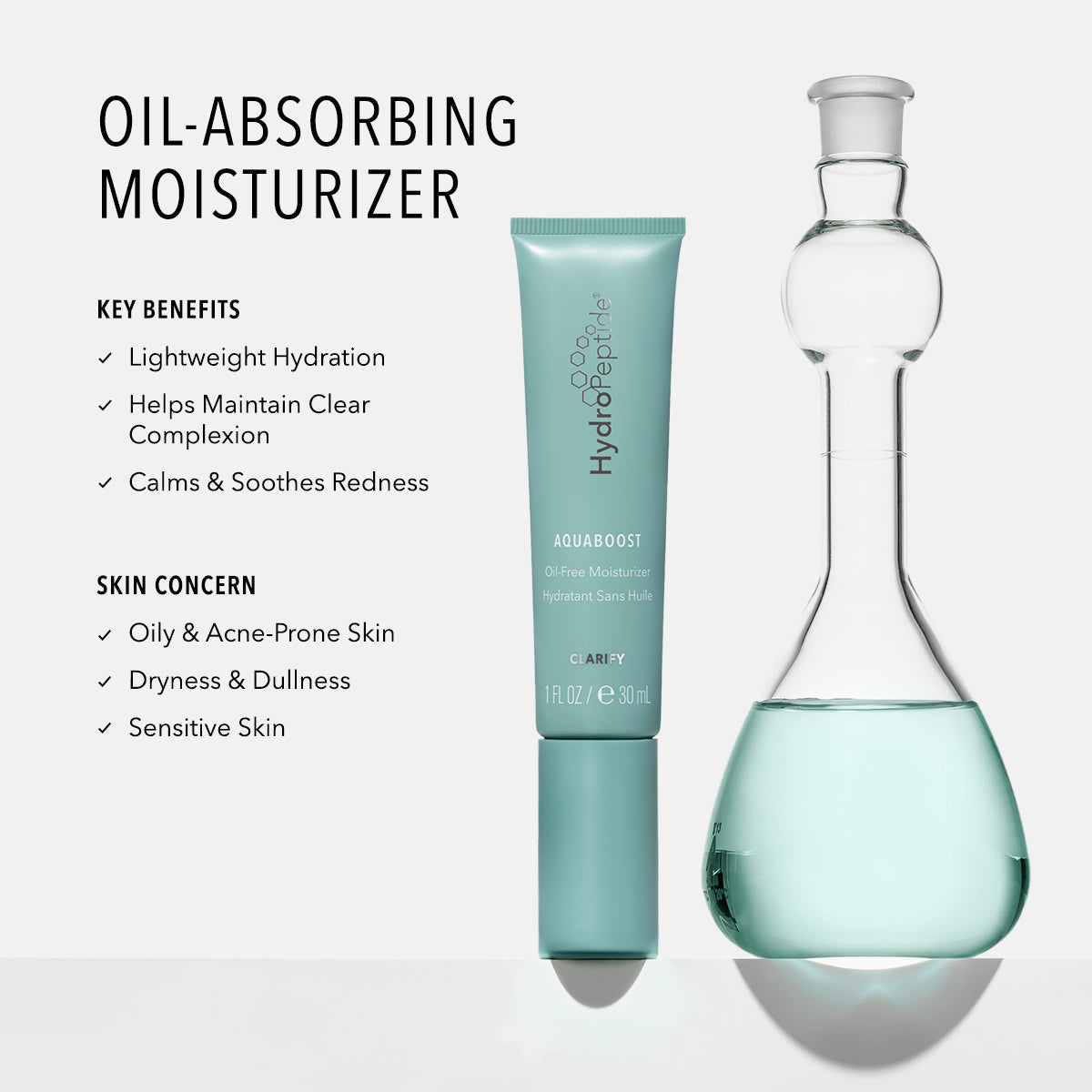 HydroPeptide AquaBoost key benefits and skin concerns