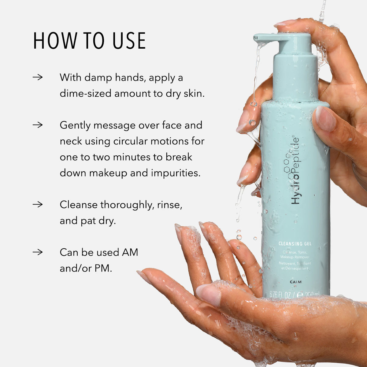 HydroPeptide Cleansing Gel how to use 