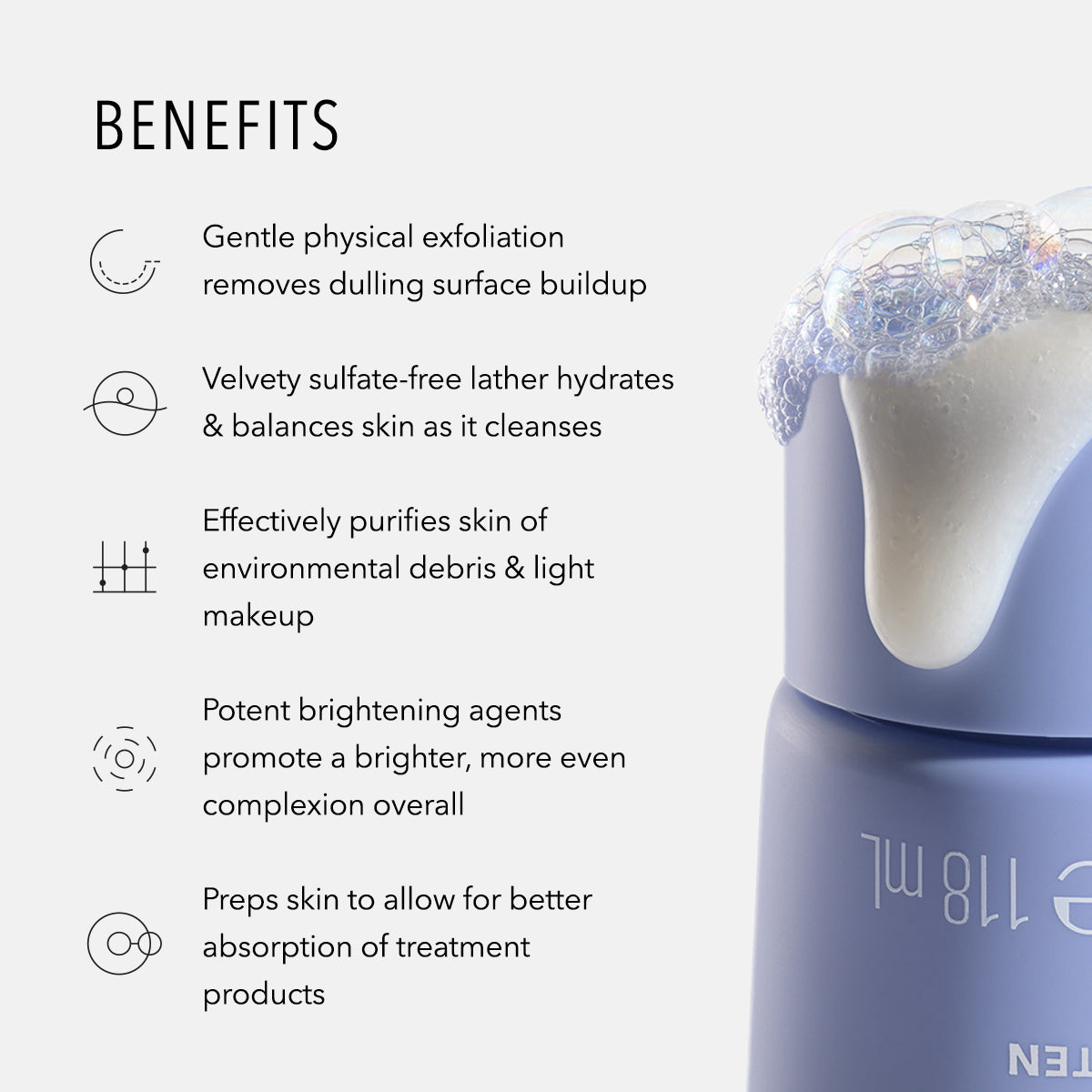 HydroPeptide Foaming Cream Cleanser benefits