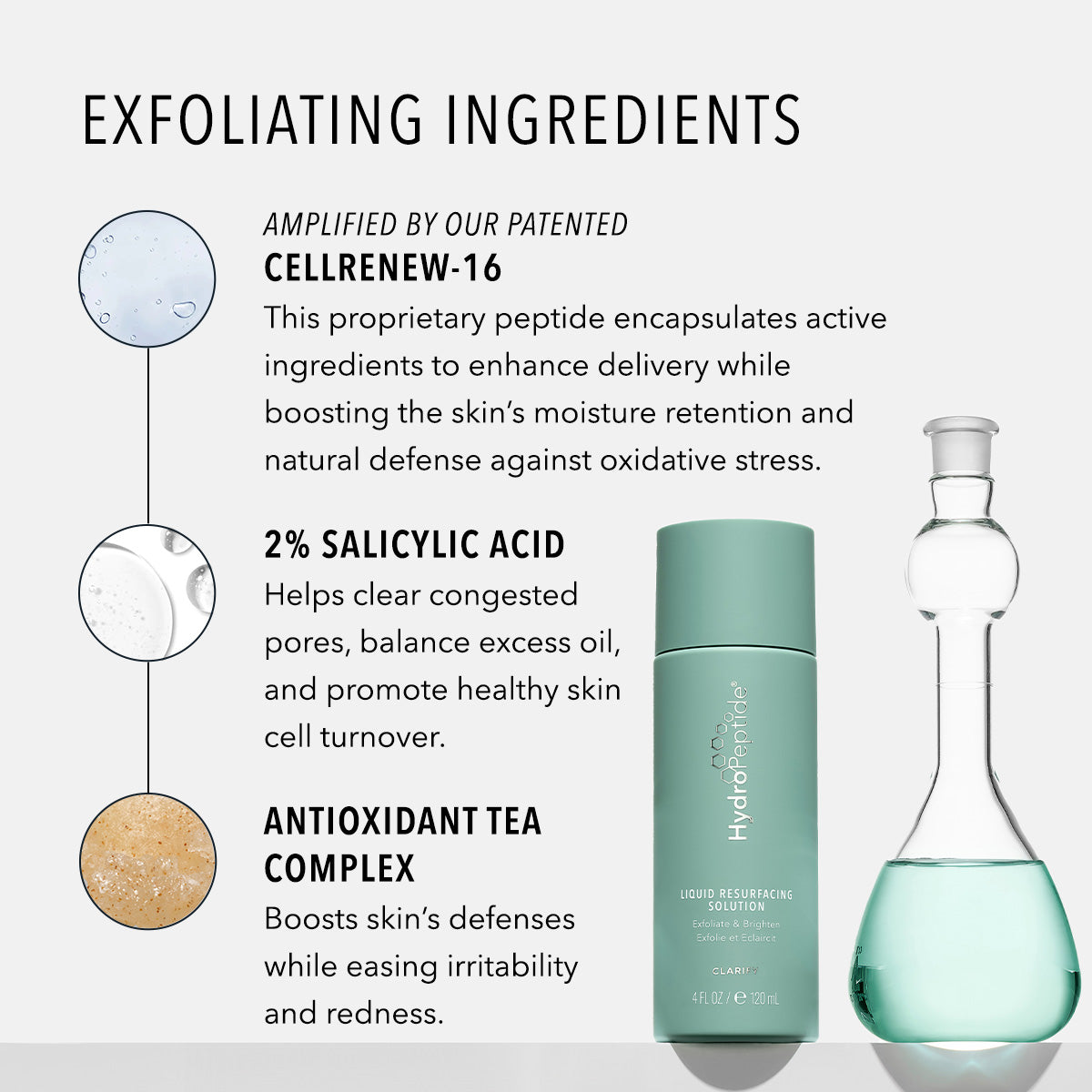 HydroPeptide Liquid Resurfacing Solution ingredients and benefits