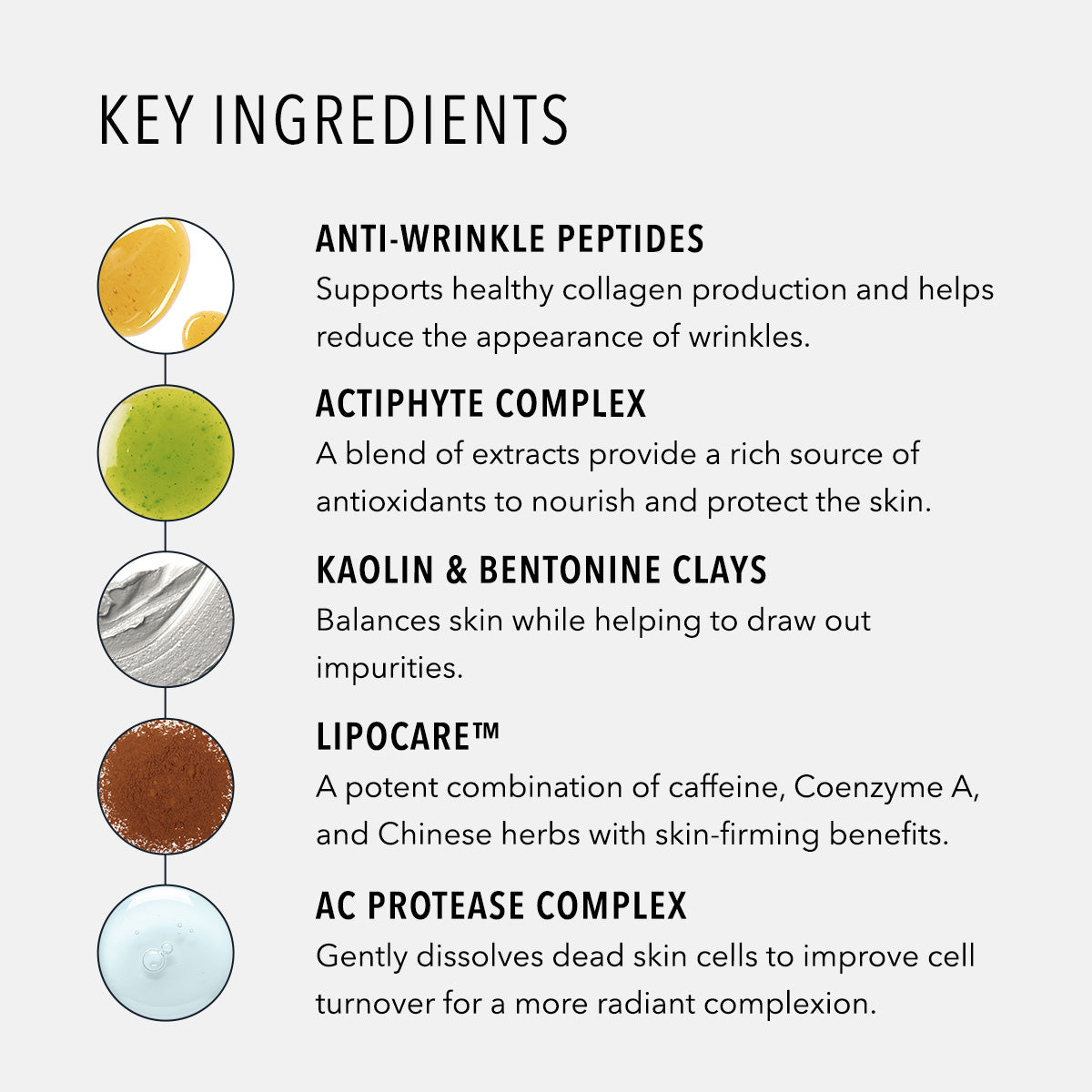 HydroPeptide Miracle Mask key ingredients