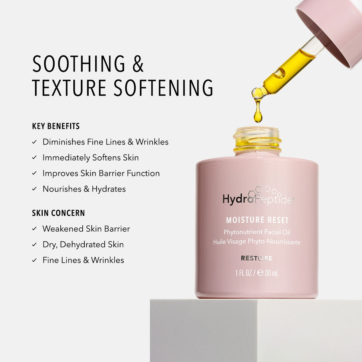 HydroPeptide Moisture Reset key benefits and skin concerns