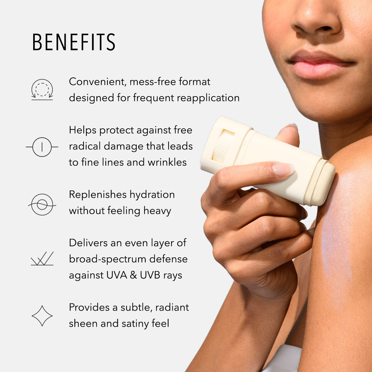 HydroPeptide Sun Slick Mineral Stick SPF 50 benefits