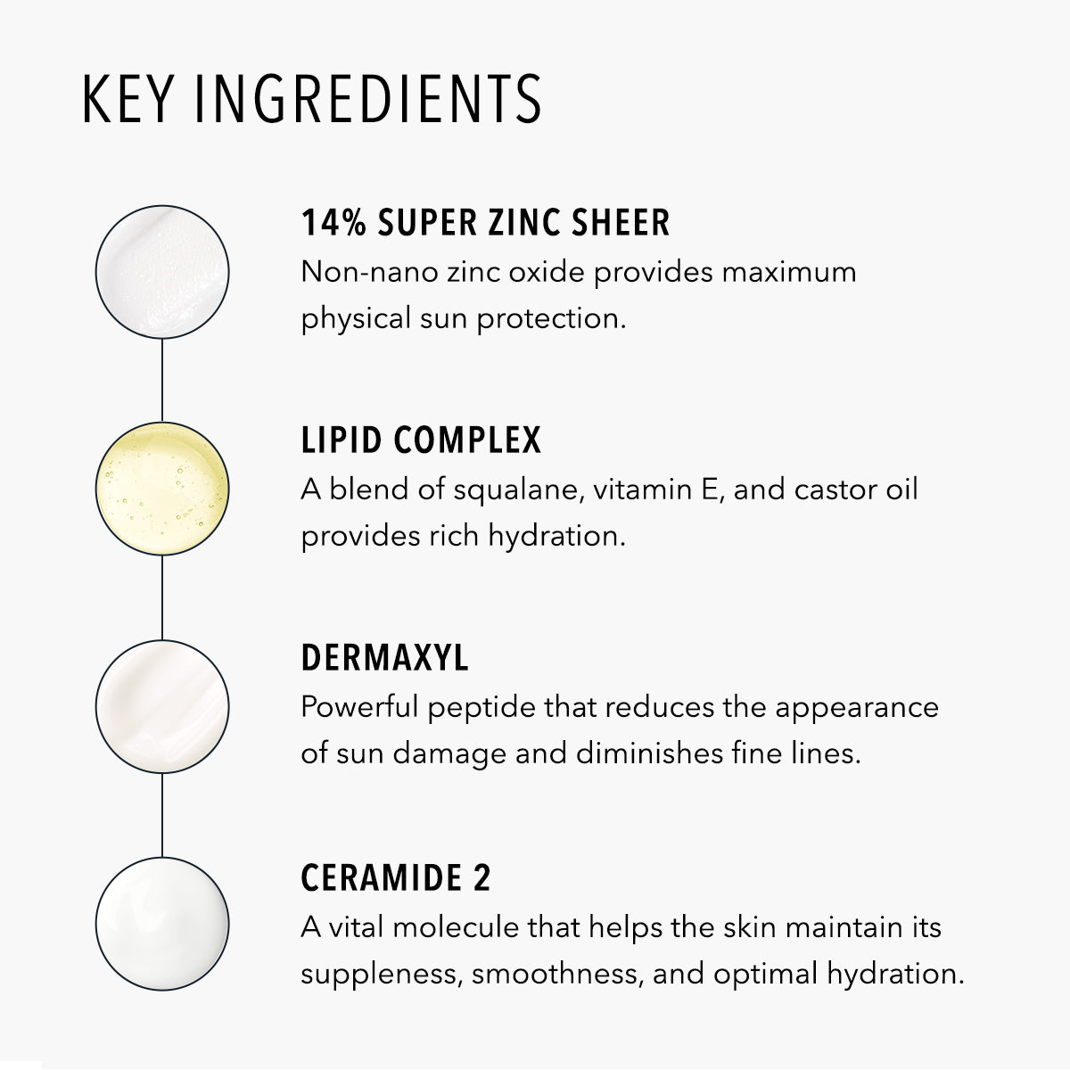 HydroPeptide Sun Slick Mineral Stick SPF 50 key ingredients